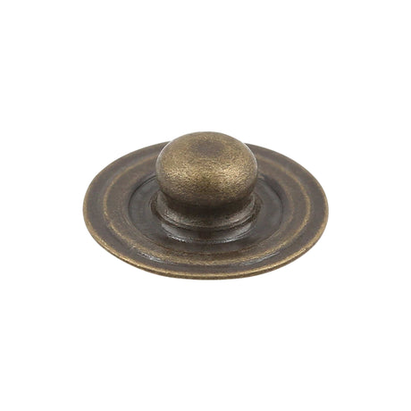 Ohio Travel Bag Fasteners 15/32" Antique Brass, Parallel Spring Snap Stud, Solid Brass, #SW-63-ANTB SW-63-ANTB