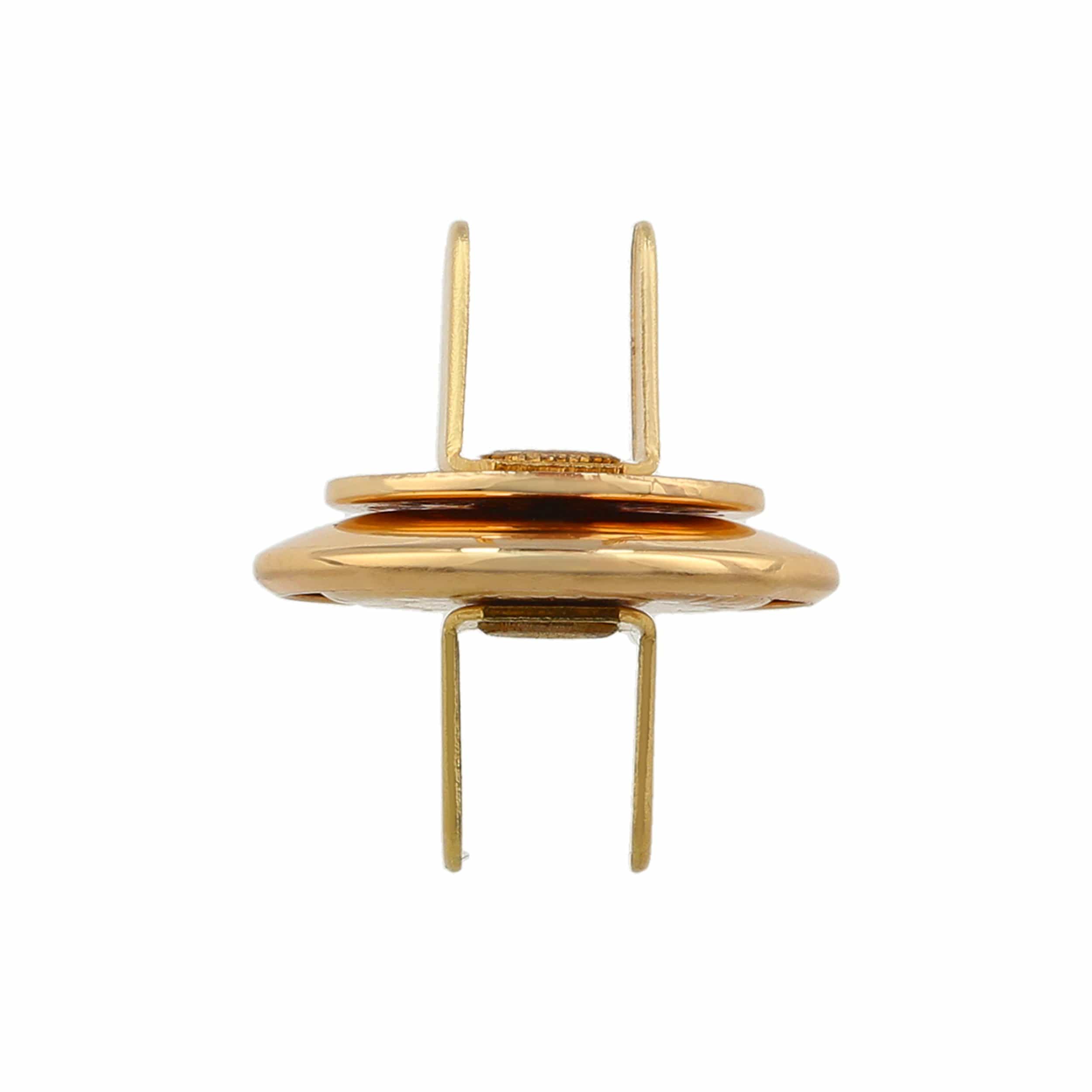 19mm Gold, Beveled Low Profile Magnetic Snap, Steel – Weaver