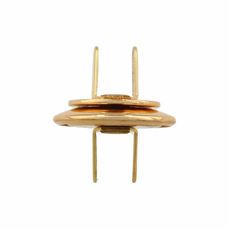 Ohio Travel Bag Fasteners 19mm Gold, Beveled Low Profile Magnetic Snap, Steel, #P-2407-GOLD P-2407-GOLD