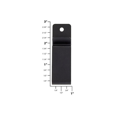 2 3/4" Black, Holster Clip, Steel