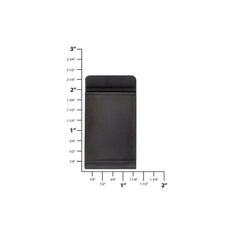 2 3/8" Black, Belt Clip, Steel