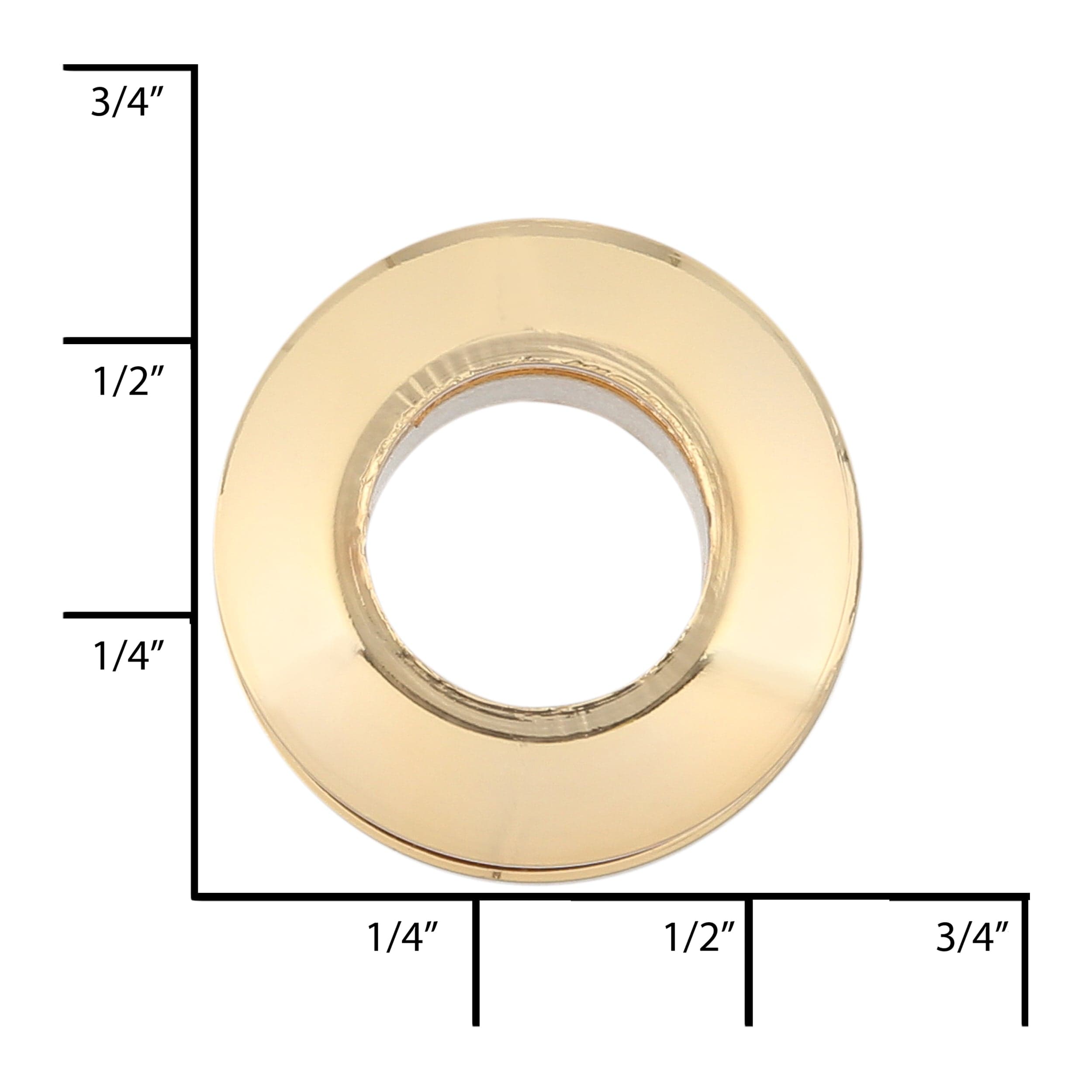 Ohio Travel Bag Fasteners 5/16" Gold, Screw Together Eyelet, Solid Brass, #P-1386-GOLD P-1386-GOLD