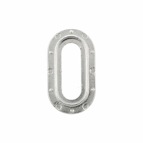 Ohio Travel Bag Fasteners 5/16" Nickel, Oblong Force Fit Eyelet, Zinc Alloy, #P-2633 P-2633