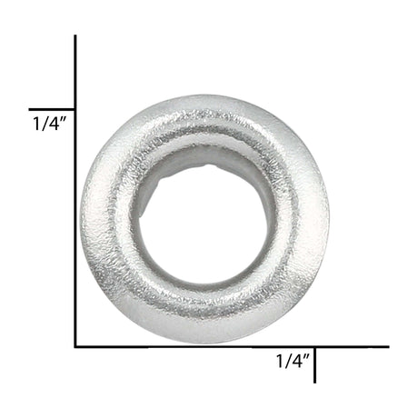 Ohio Travel Bag Fasteners 5/32" Nickle, Eyelet, Solid Brass - 12 pk, #A-344-SBN A-344-SBN