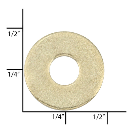 Ohio Travel Bag Fasteners 7/16" Brass, Washer, Steel - 24 pk, #L-1124-BP L-1124-BP