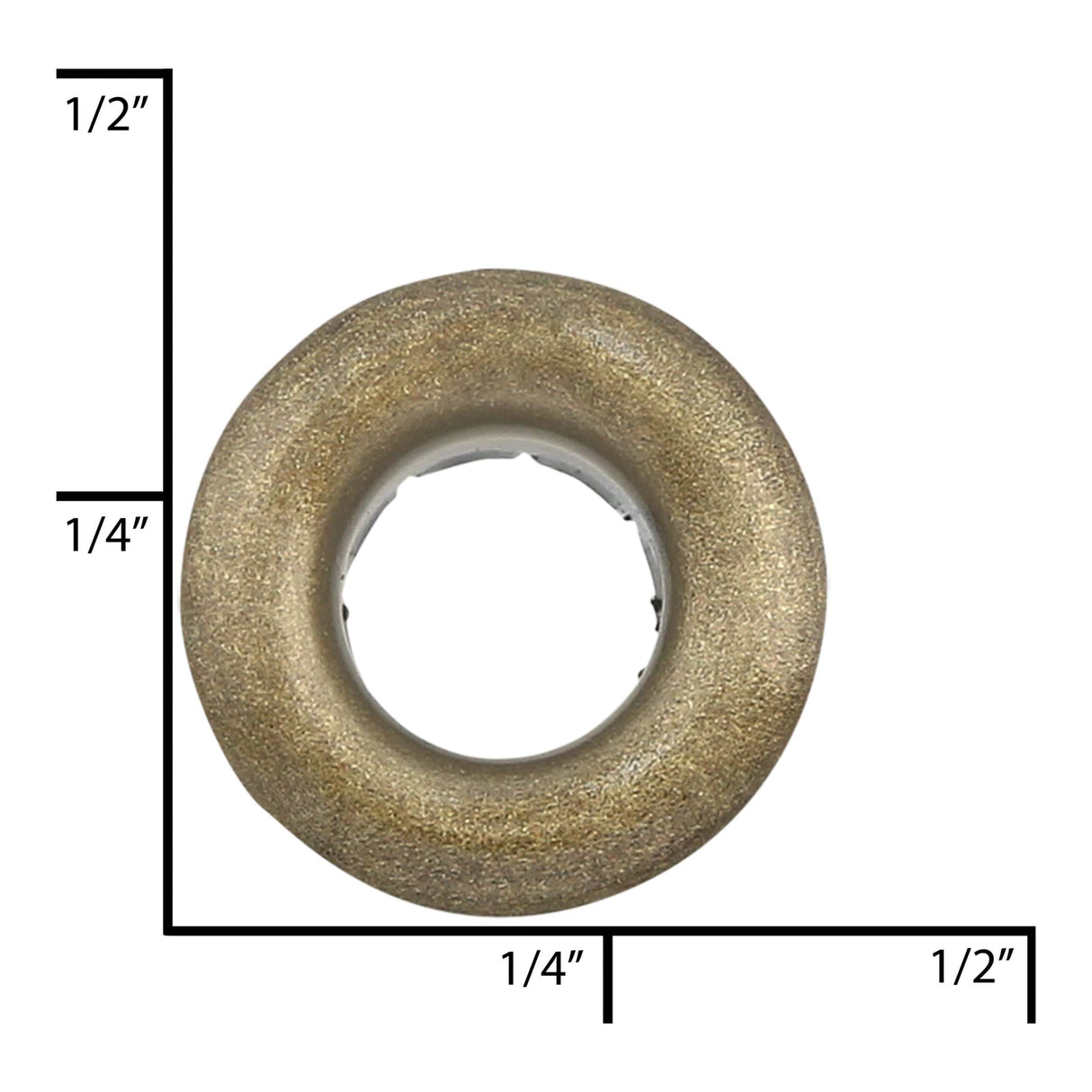 Ohio Travel Bag Fasteners 7/32" Antique Brass, Eyelet, Solid Brass - 12 pk, #A-348-ANTB A-348-ANTB