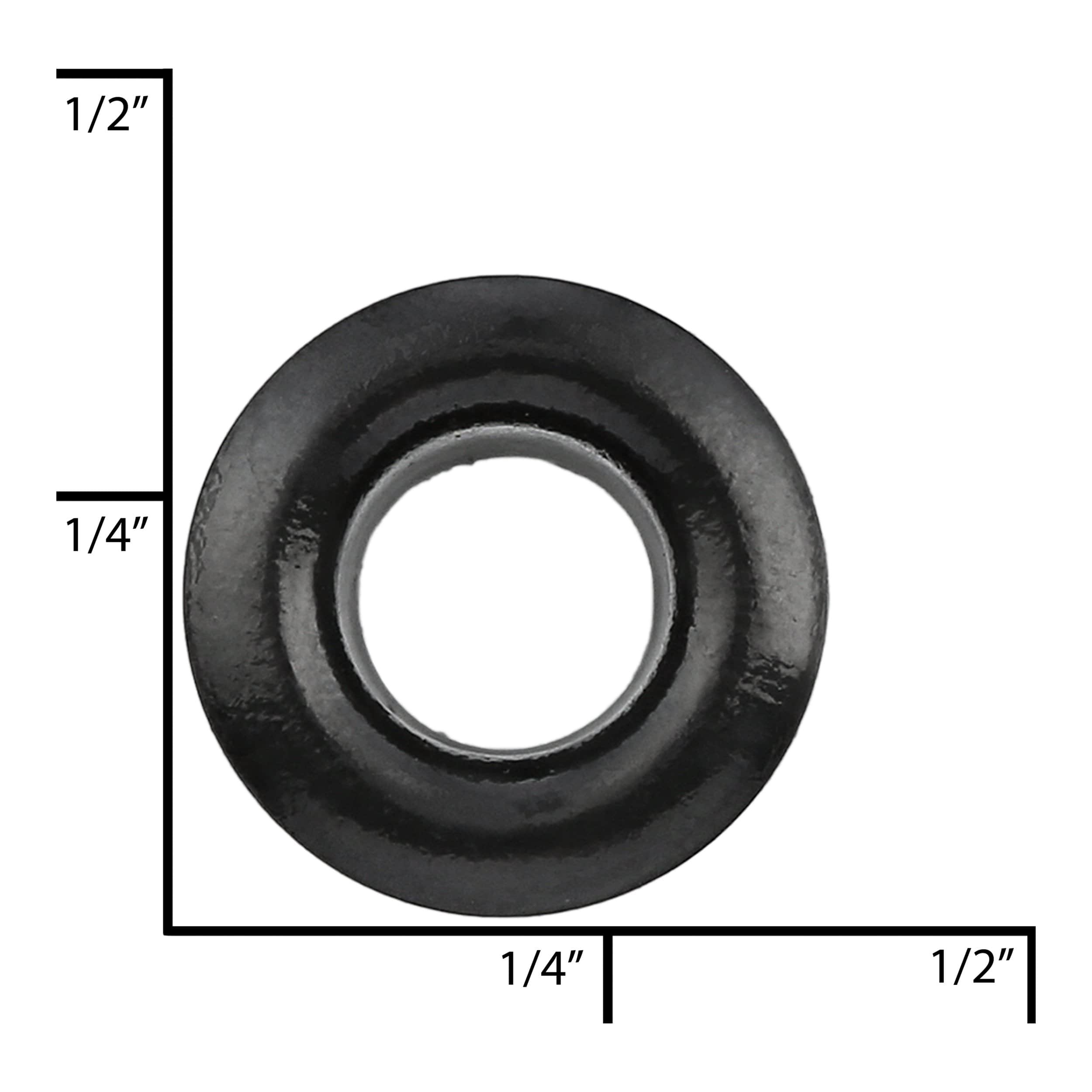 5.3mm Black, Eyelet, Aluminum - 12 pk – Weaver Leather Supply