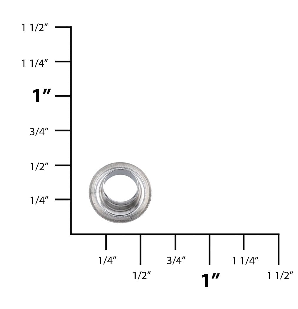 Ohio Travel Bag Fasteners 7/32" Nickel, Eyelet, Steel - 24 pk, #A-257-NP A-257-NP