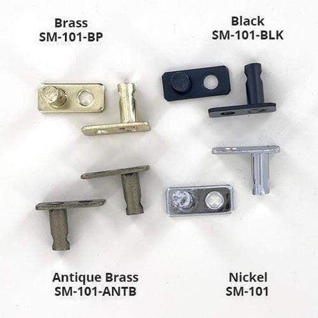 Ohio Travel Bag Fasteners 7/8" Black, Lock Post, Zinc Alloy, #SM-101-BLK SM-101-BLK