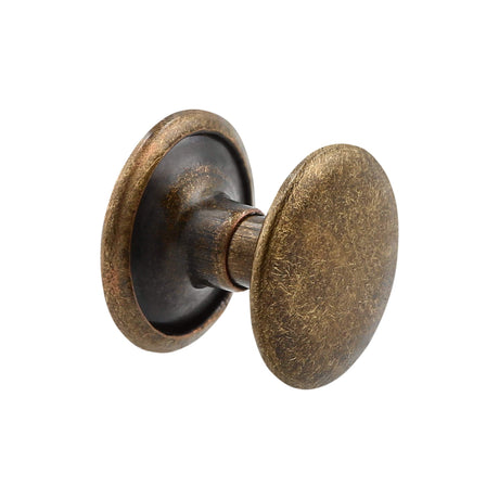 Ohio Travel Bag Fasteners 7mm Antique Brass, Double Cap Jiffy Rivets, Steel, #A-312-ANTB A-312-ANTB