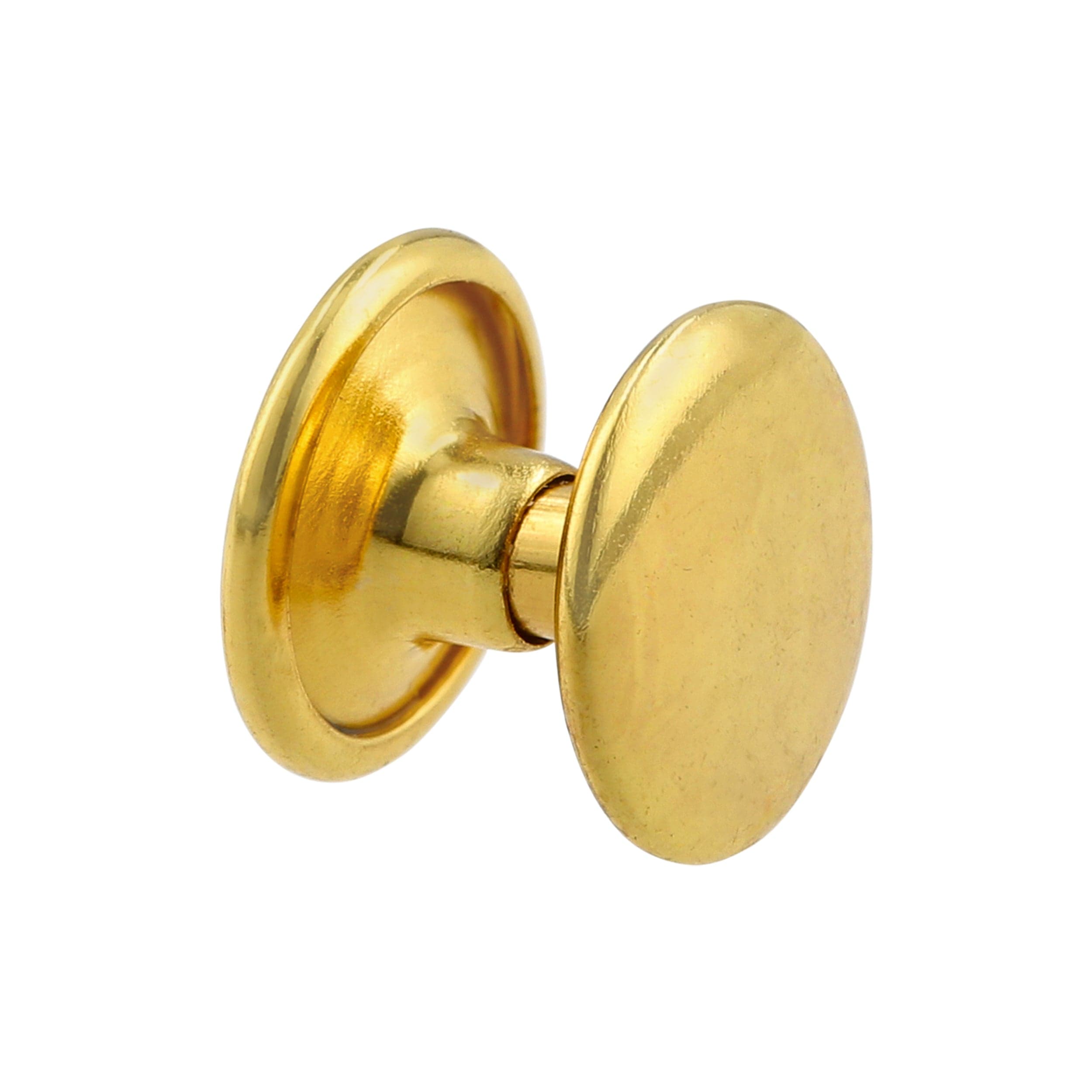 8mm Gold, Double Cap Jiffy Rivets, Iron - PK100 – Weaver Leather