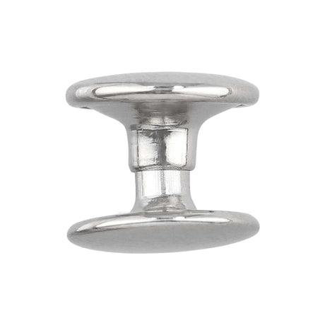 Ohio Travel Bag Fasteners 7mm-Nickel, Double Cap Jiffy Rivets, Steel, #A-312-NP A-312-NP
