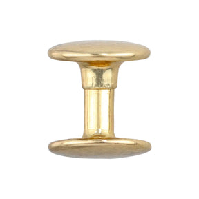 Ohio Travel Bag Fasteners 9mm Gold, Double Cap Jiffy Rivets, Steel, #A-311-GOLD A-311-GOLD