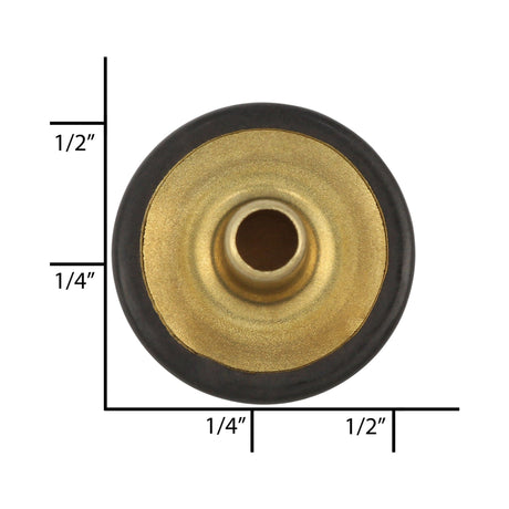 Ohio Travel Bag Fasteners Ligne 24 Antique Brass, Dot Durable Long Cap, Solid Brass, #10127-ANTB 10127-ANTB