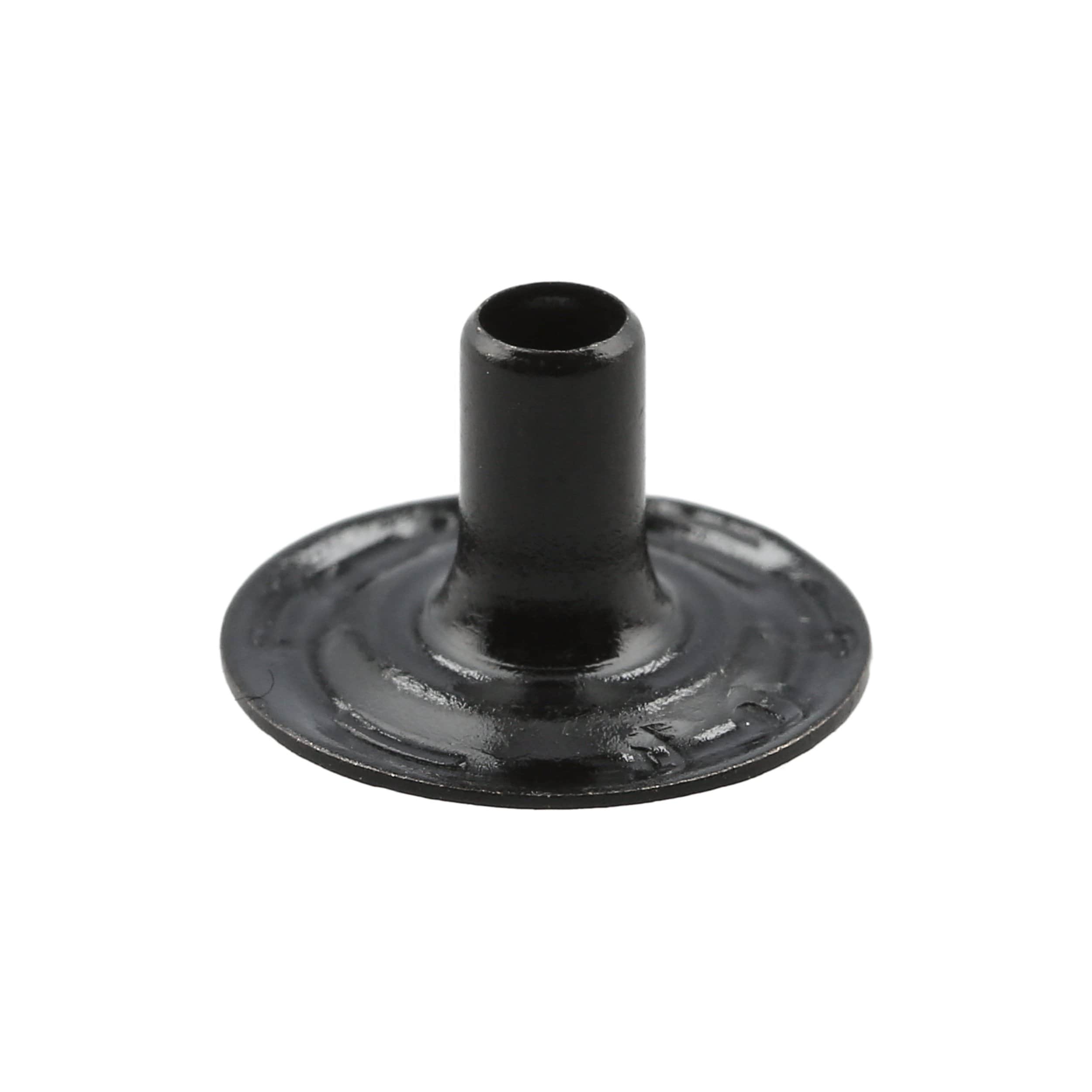 Line 24 Snap Set Solid Brass Black (Pack of 10 Sets Complete
