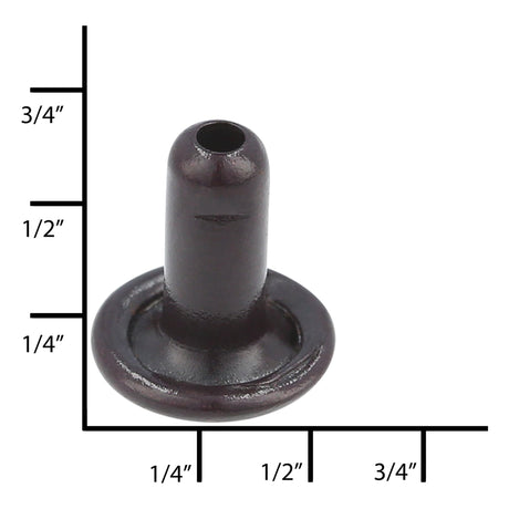 Ohio Travel Bag Fasteners Size 22 Brown, Segma Capped Post, Steel, #22413-BRO 22413-BRO