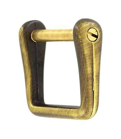 Ohio Travel Bag Handles 1" Antique Brass Ring with Screw Pin, Zinc Alloy, #P-2199 P-2199