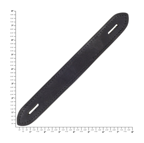Ohio Travel Bag Handles 11" Black, Oval End Trunk Handle, Leather, #L-003-BLK L-003-BLK