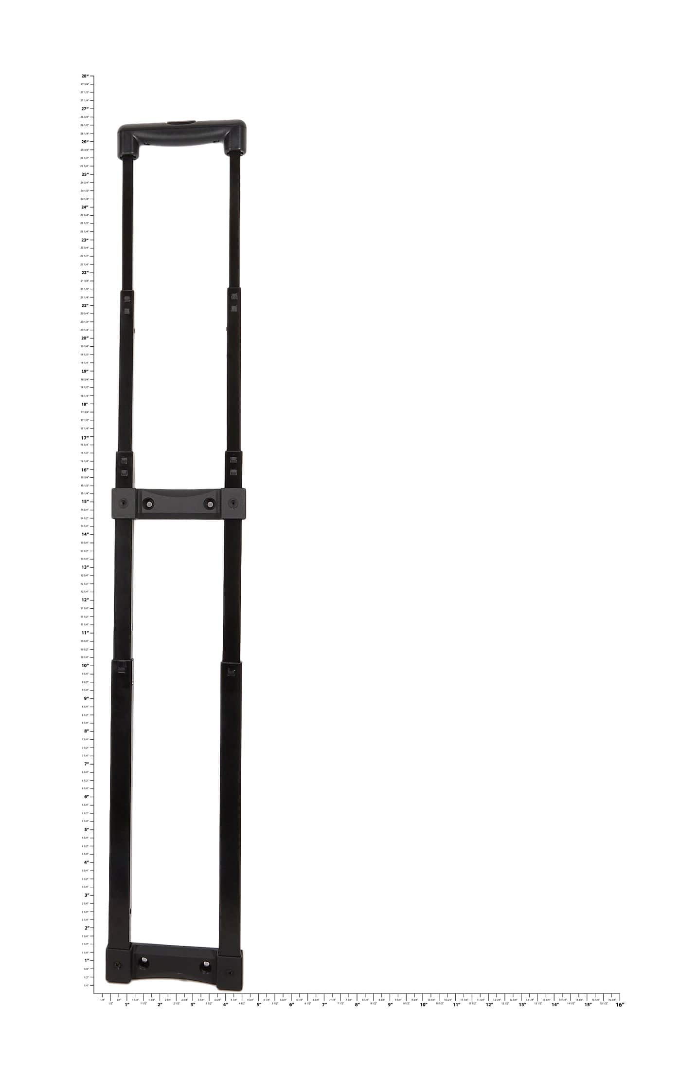 Ohio Travel Bag Handles 14" Black, 4-Stage Pull Assembly, #L-3385 L-3385