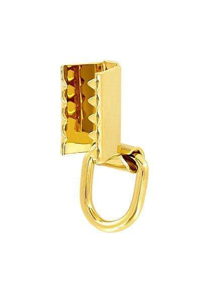 Ohio Travel Bag Handles 3/8" Gold, Squeeze On Handle Loop, Zinc Alloy, #P-1486-GOLD P-1486-GOLD