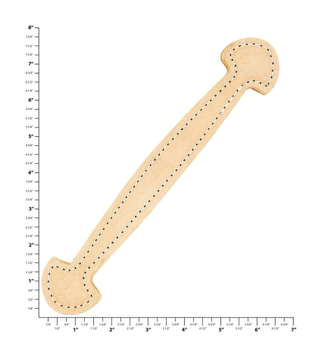 Ohio Travel Bag Handles 9 3/8" Natural Russet, Bean End Trunk Handle, Leather, #L-189-RUS L-189-RUS