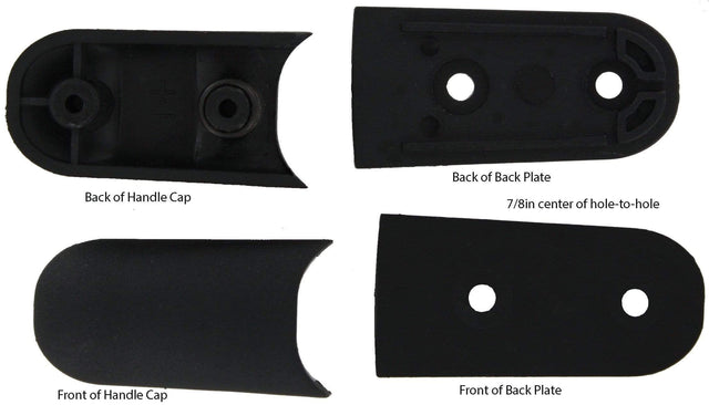 Ohio Travel Bag Handles Black, Samsonite Handle Loop/Cap Set, Plastic, #SAM-662-SET SAM-662-SET