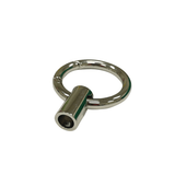 Ohio Travel Bag Locks & Closures 1 1/4" Shiny Nickel, Gate Ring with Strap End, Zinc Alloy, #P-3145-NIC P-3145-NIC