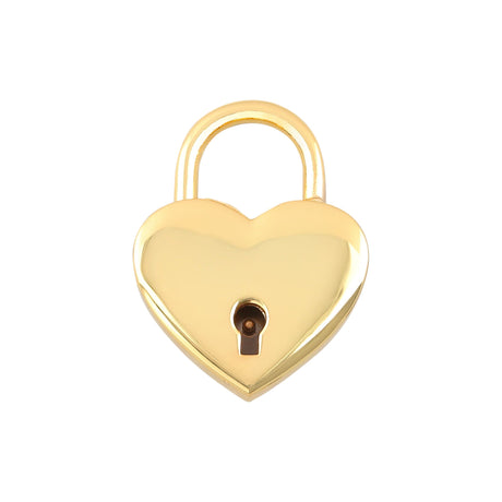 Ohio Travel Bag Locks & Closures 1-3/16" Gold, Heart Padlock With 2 Keys, Zinc Alloy, #L-3380-GOLD L-3380-GOLD