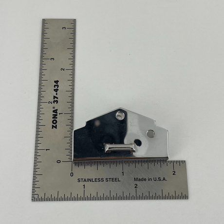 Ohio Travel Bag Locks & Closures 1 3/4" Chrome, Hasp, Solid Brass, #XLH-1929 XLH-1929