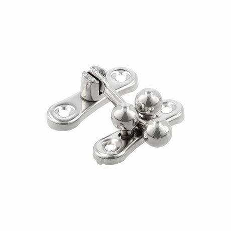 Ohio Travel Bag Locks & Closures 1 5/16" Nickel, Small 3-Ball Catch, Steel, #P-2437-NP P-2437-NP