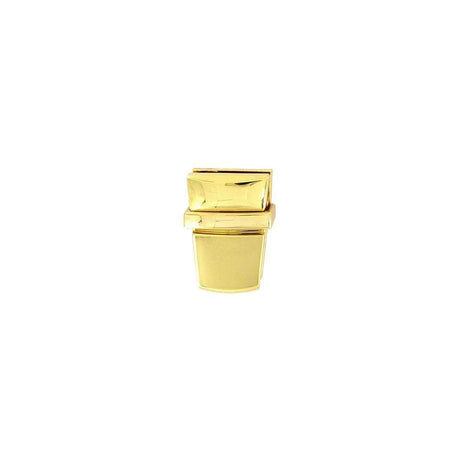 1" Shiny Gold, Tuck Catch, Zinc Alloy