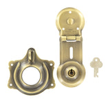 Ohio Travel Bag Locks & Closures 3 1/2" Antique Brass, Trunk Lock, Steel, #G-1-ANTB G-1-ANTB