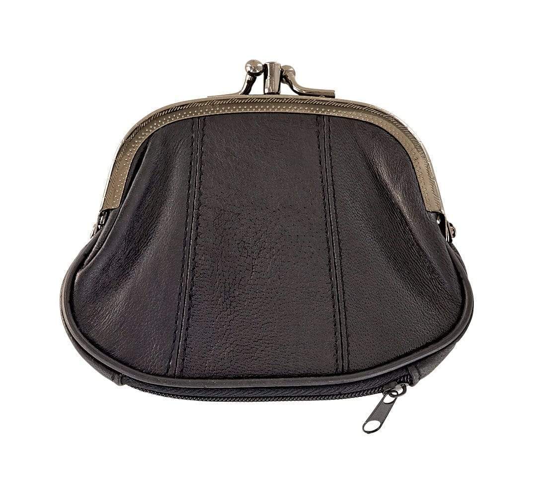 Leather Impressions Bacci L.I Lambskin Double Zip Coin Purse, Zippered  India | Ubuy