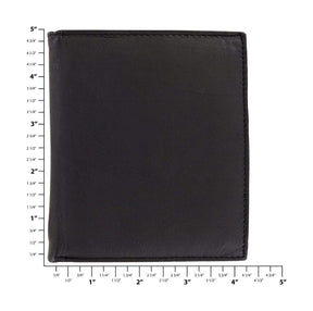 Ohio Travel Bag Novelty & Gift 4" Black, Hipster Wallet, Leather, #M-1659 M-1659