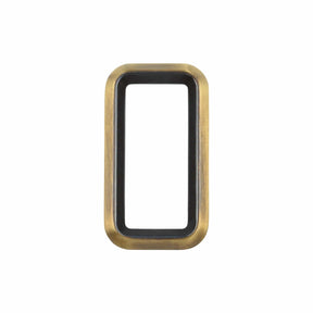 Ohio Travel Bag Rings & Slides 1 1/2" Antique Brass, Cast Beveled Rectangular Ring, Zinc Alloy, #P-2875-ANTB P-2875-ANTB