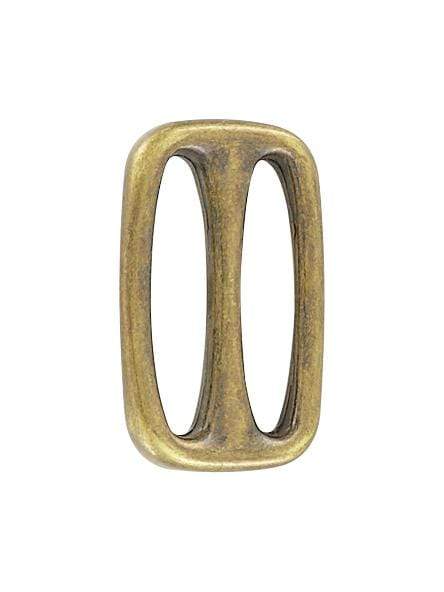 Ohio Travel Bag Rings & Slides 1 1/2" Antique Brass, Cast Slide Ring, Zinc Alloy, #C-2046-ANTB C-2046-ANTB