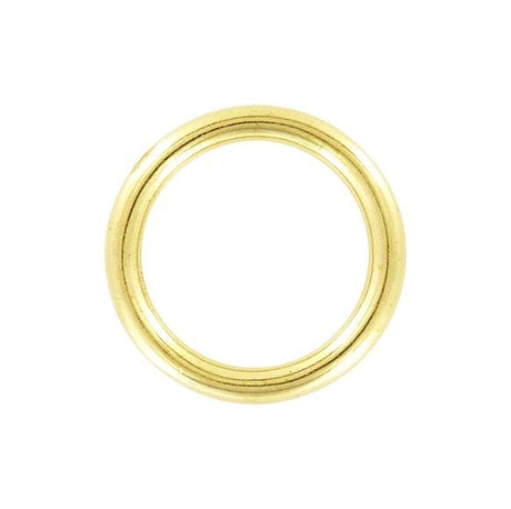 Ohio Travel Bag Rings & Slides 1 1/2" Brass, Cast Round Ring, Solid Brass, #P-839-1-1-2 P-839-1-1-2