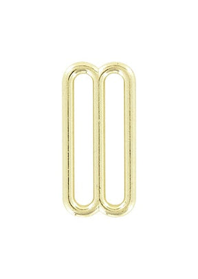 Ohio Travel Bag Rings & Slides 1 1/2" Brass, Cast Rounded Tri Bar Slide, Zinc Alloy, #C-1192-BP C-1192-BP