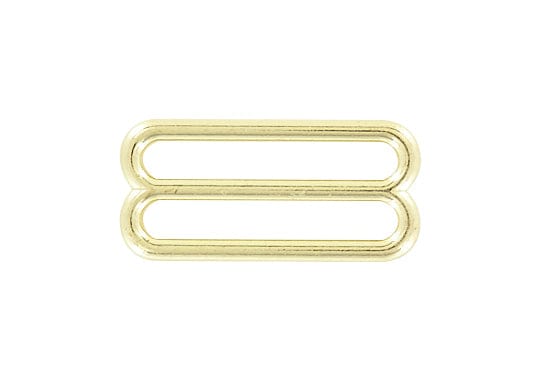 Ohio Travel Bag Rings & Slides 1 1/2" Brass, Cast Rounded Tri Bar Slide, Zinc Alloy, #C-1192-BP C-1192-BP