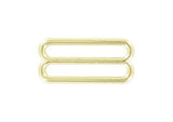 Ohio Travel Bag Rings & Slides 1 1/2" Brass, Cast Rounded Tri Bar Slide, Zinc Alloy, #C-1192-BP C-1192-BP