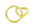 Ohio Travel Bag Rings & Slides 1 1/2" Brass, Loop & Ring, Steel, #L-1934 L-1934