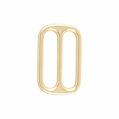 Ohio Travel Bag Rings & Slides 1 1/2" Gold, Double Loop Slide, Zinc Alloy, #P-2810-GOLD P-2810-GOLD