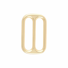 Ohio Travel Bag Rings & Slides 1 1/2" Gold, Double Loop Slide, Zinc Alloy, #P-2810-GOLD P-2810-GOLD