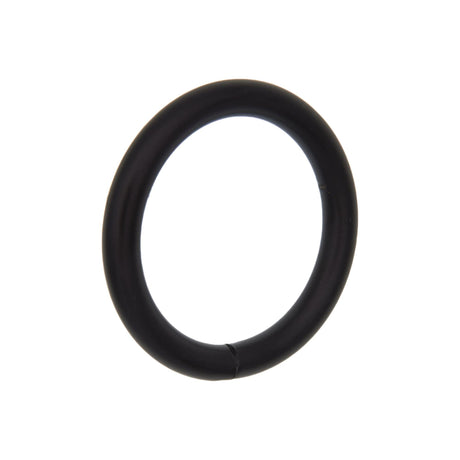 Ohio Travel Bag Rings & Slides 1 1/2" Matte Black , Welded Round Ring, Steel, #P-2236-BLK P-2236-BLK