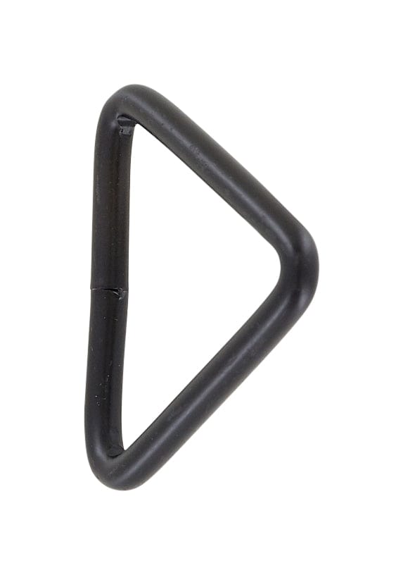 Ohio Travel Bag Rings & Slides 1 1/2" Matte Black, Welded Triangle Ring, Steel, #P-2074-BLK P-2074-BLK