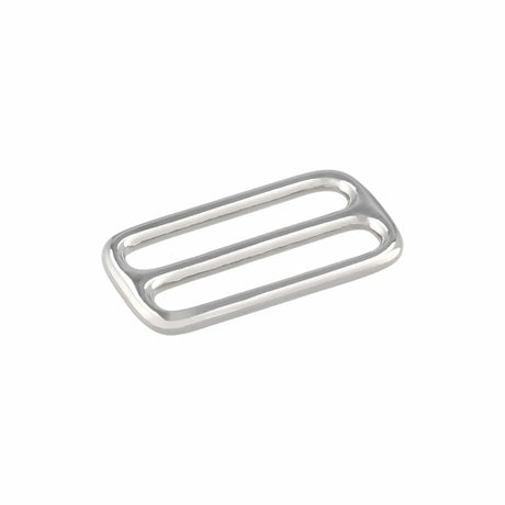 Ohio Travel Bag Rings & Slides 1 1/2" Nickel, Cast Triglide, Solid Brass, #P-2248-SBN P-2248-SBN