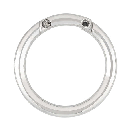 Ohio Travel Bag Rings & Slides 1 1/2" Nickel, Screw Apart Ring With Screws, Zinc Alloy, #P-3067 P-3067