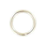 Ohio Travel Bag Rings & Slides 1 1/2" Nickel, Welded Round Ring, Steel, #P-2236 P-2236