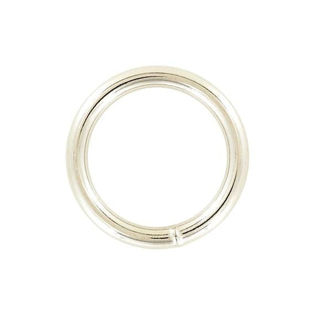 Ohio Travel Bag Rings & Slides 1 1/2" Nickel, Welded Round Ring, Steel, #P-2236 P-2236