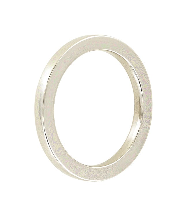 Ohio Travel Bag Rings & Slides 1 1/2" Shiny Nickel, Cast Flat Round Ring, Zinc Alloy, #P-2551-NIC P-2551-NIC